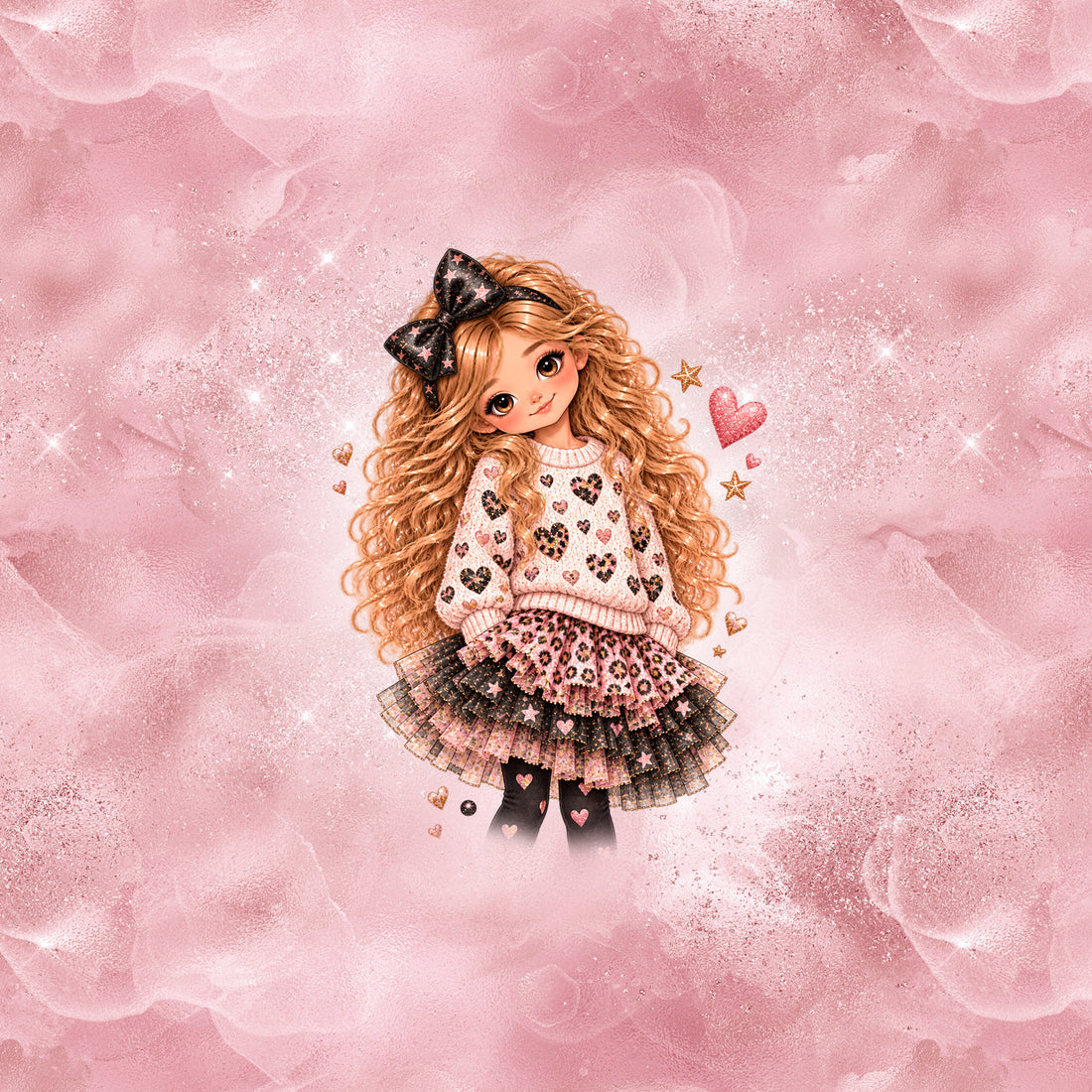 New Years Girl Rosa Panel New Years Girls Serie 2027