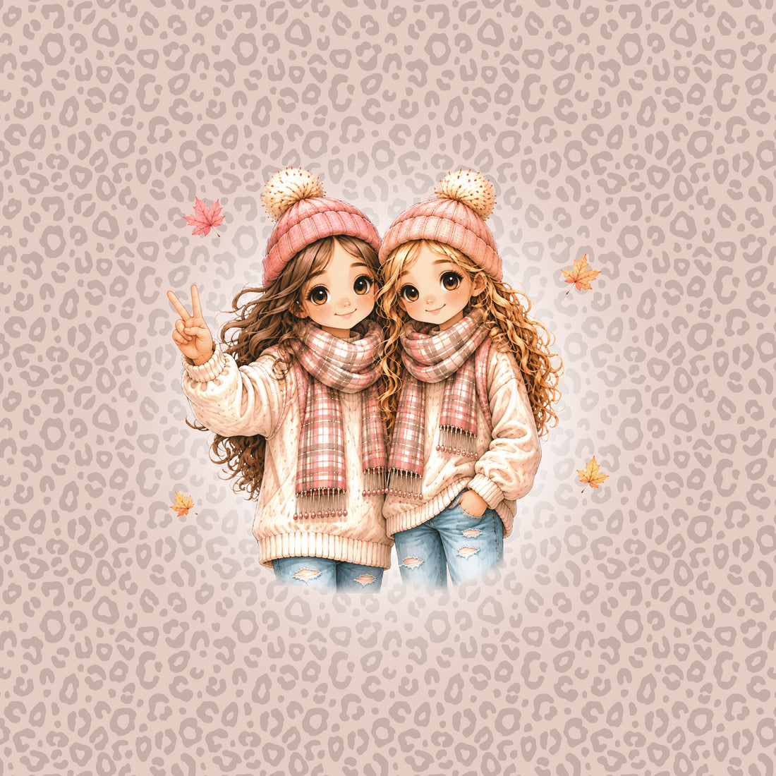 VORBESTELLUNG!! 70cm!! Best Friends Beige Panel Sweat *Design Days* - Staghorn Eigenproduktion