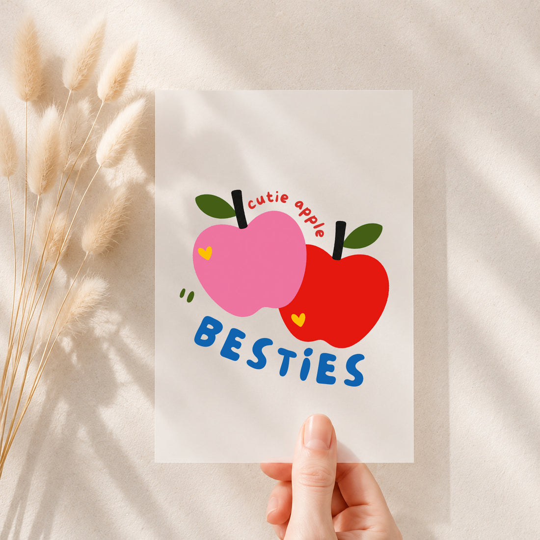 NEU!!! Bügelbild *Besties Blue* Staghorn exklusiv Eigenproduktion