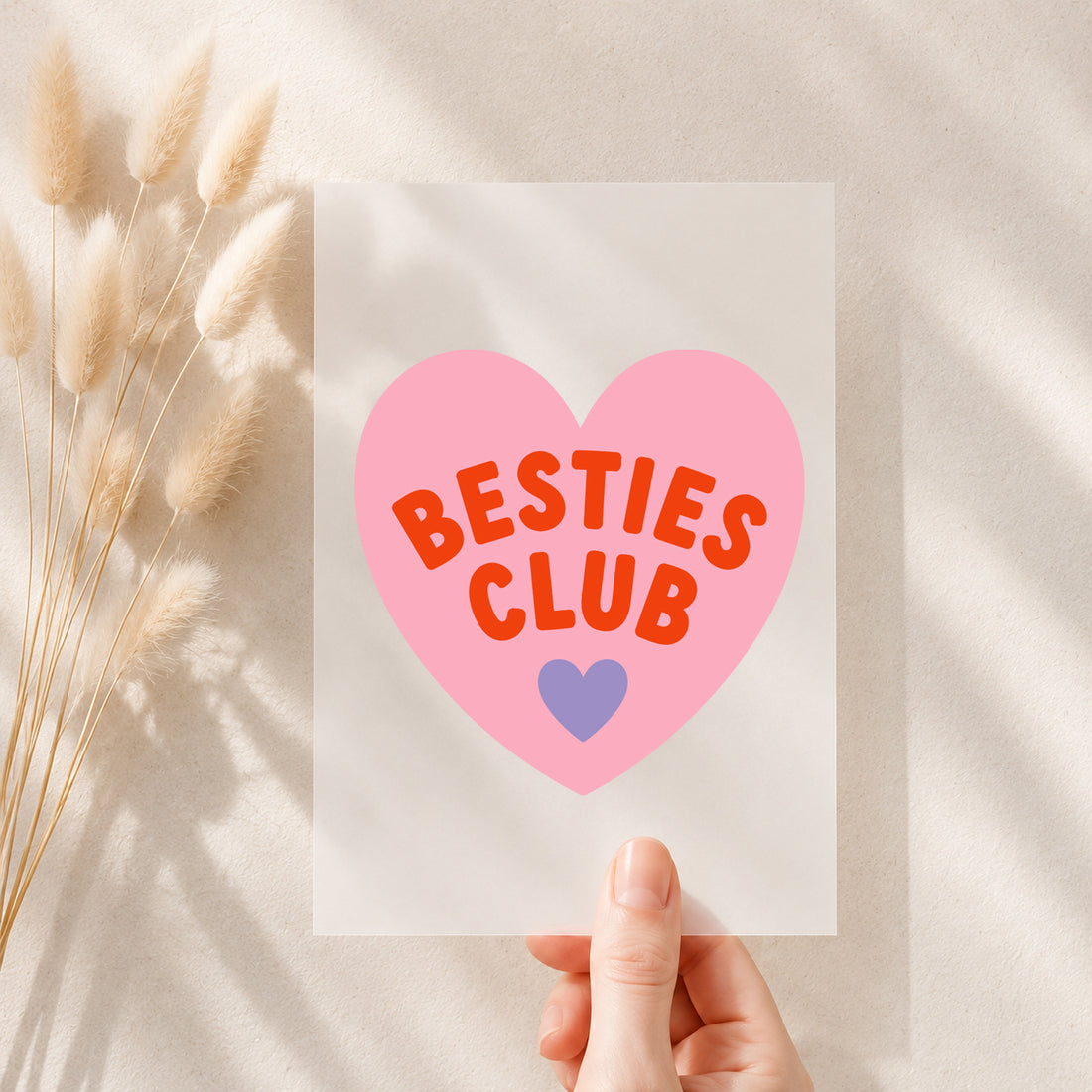 NEU!!! Bügelbild *Besties Club* Staghorn exklusiv Eigenproduktion
