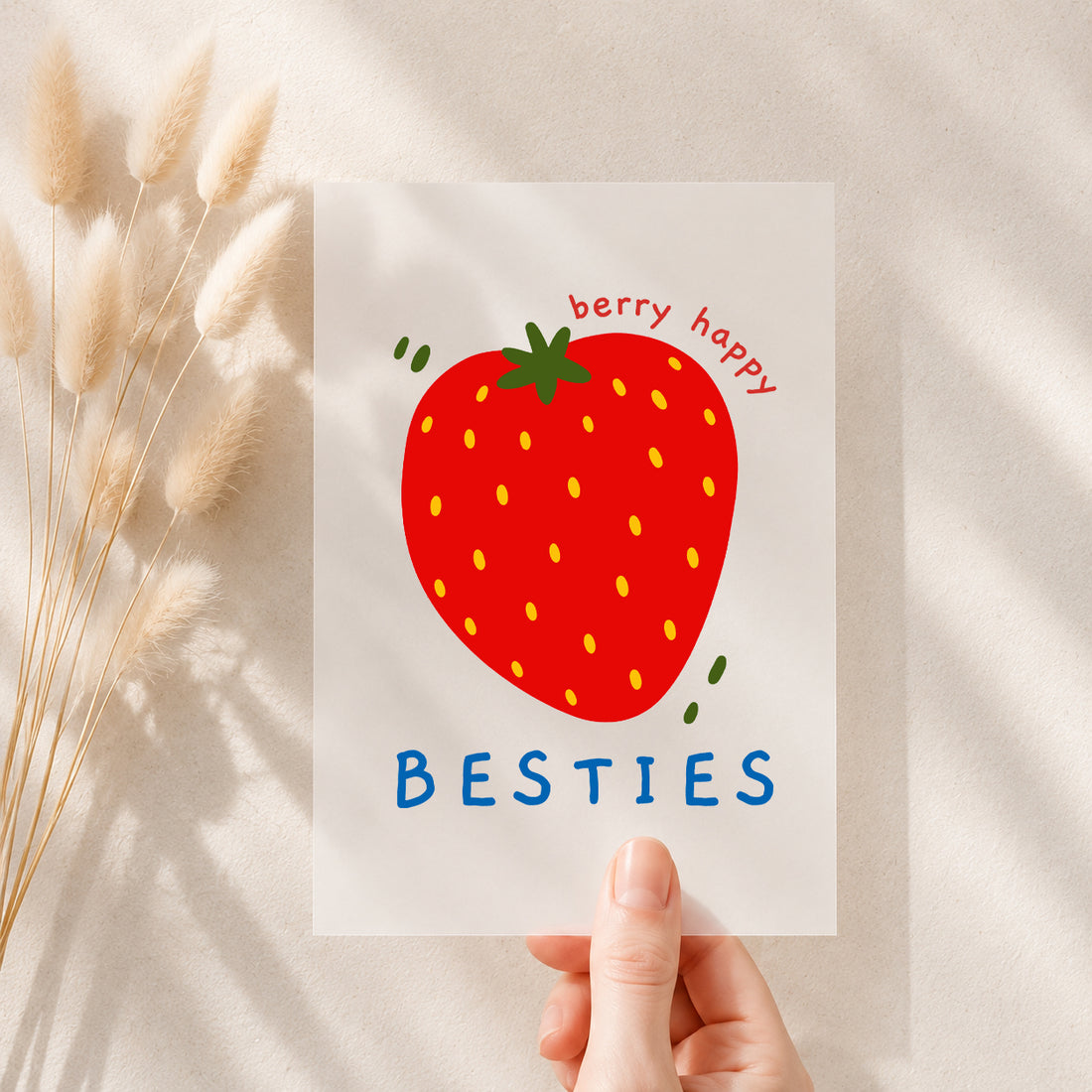 NEU!!! Bügelbild *Berry Besties Red* Staghorn exklusiv Eigenproduktion