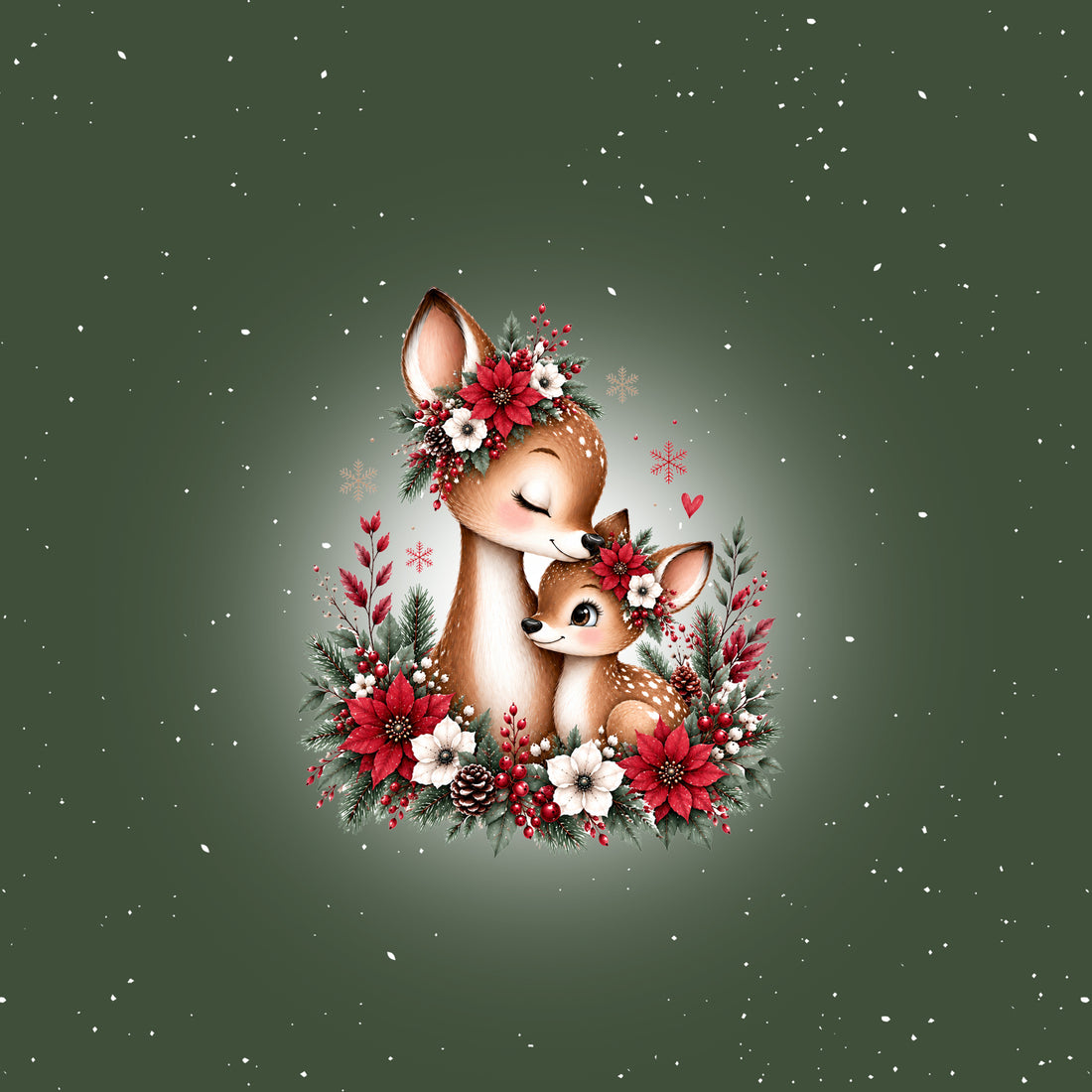 Christmas Deer Panel