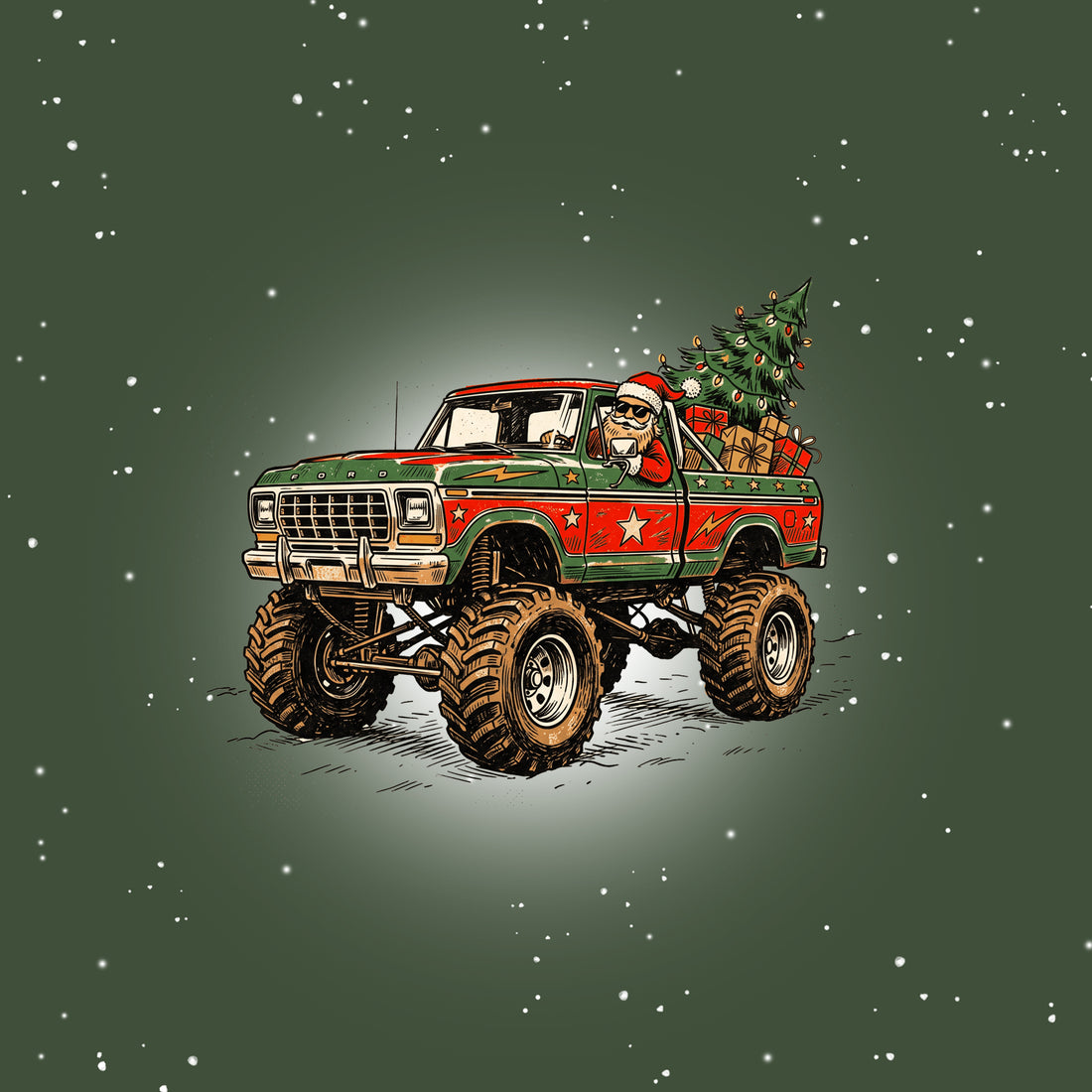 Christmas Truck Panel