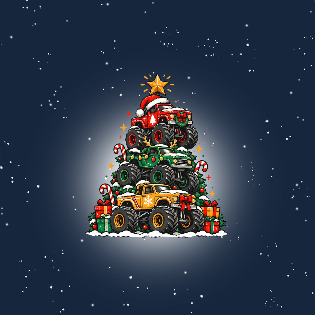 Christmas Tree Trucks Panel