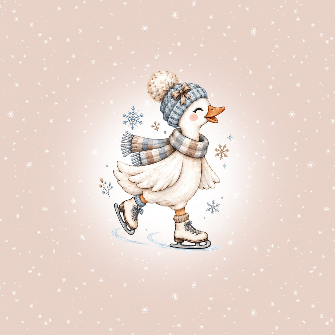 Cutie Gans Panel – Cutie Winter Neutrals Serie