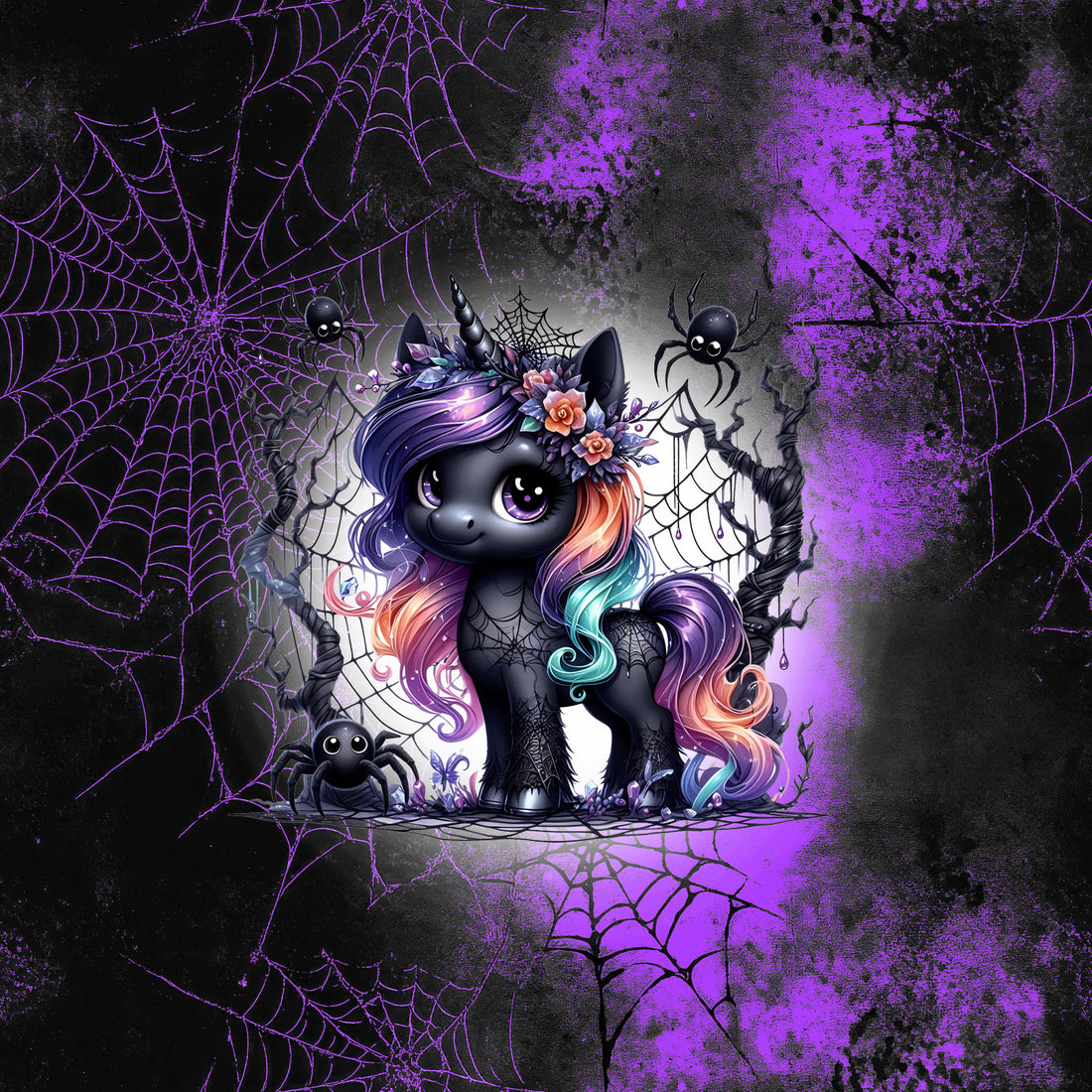 VORBESTELLUNG!! 70cm!! Unicorn Halloween Panel Bio Sweat *Halloween 2026 Serie* - Staghorn Eigenproduktion