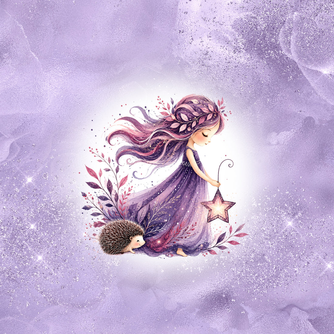 VORBESTELLUNG!! 70cm!! Fairy Light Lavender Panel Bio Sweat *Laternen 2026 Serie* - Staghorn Eigenproduktion