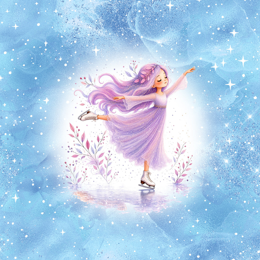 Fairy Schlittschuh Türkis Panel Winter Serie 2026