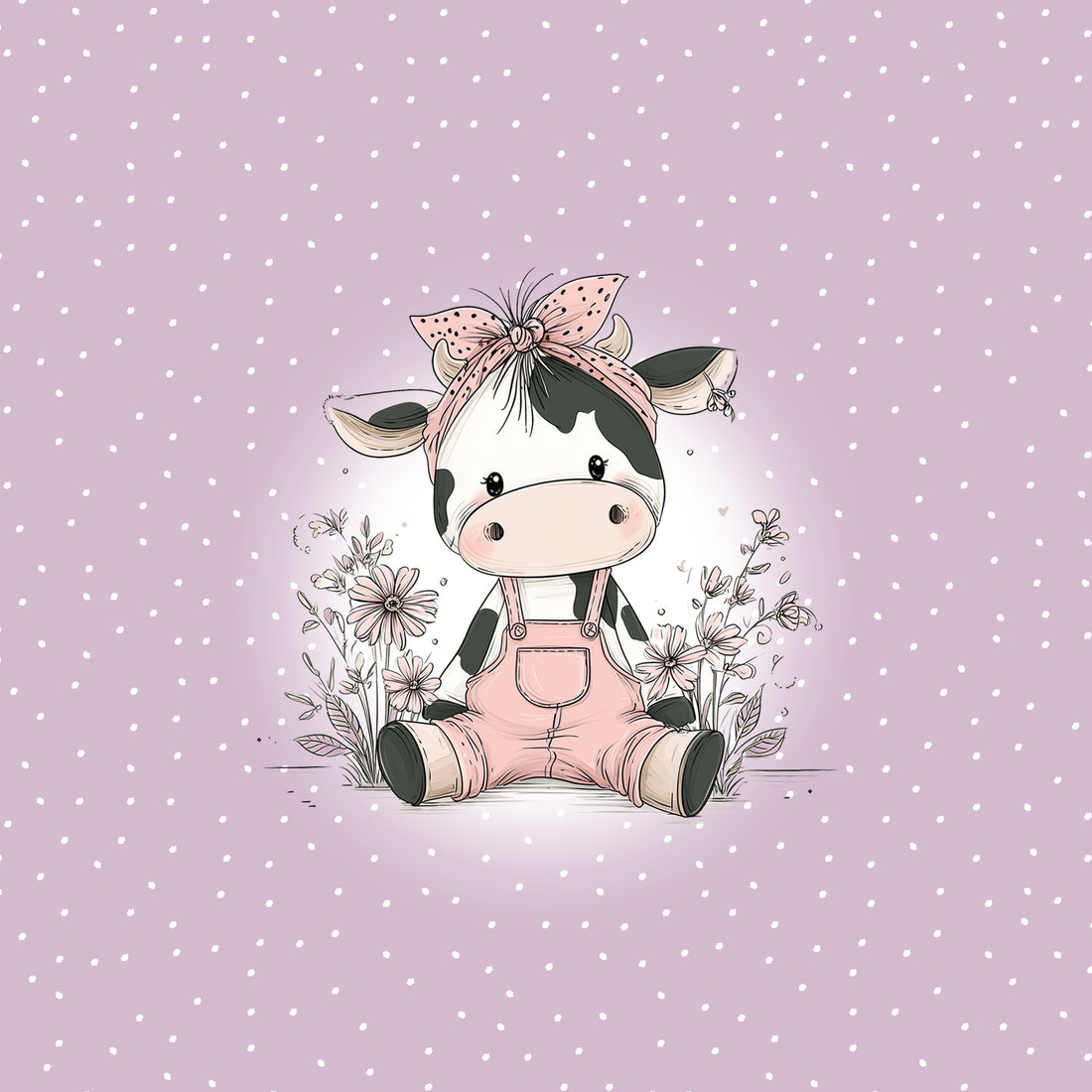 VORBESTELLUNG!! 70cm!! Cutie Cow Cat Jersey Panel *Horse Love 2026 Serie* - Staghorn Eigenproduktion