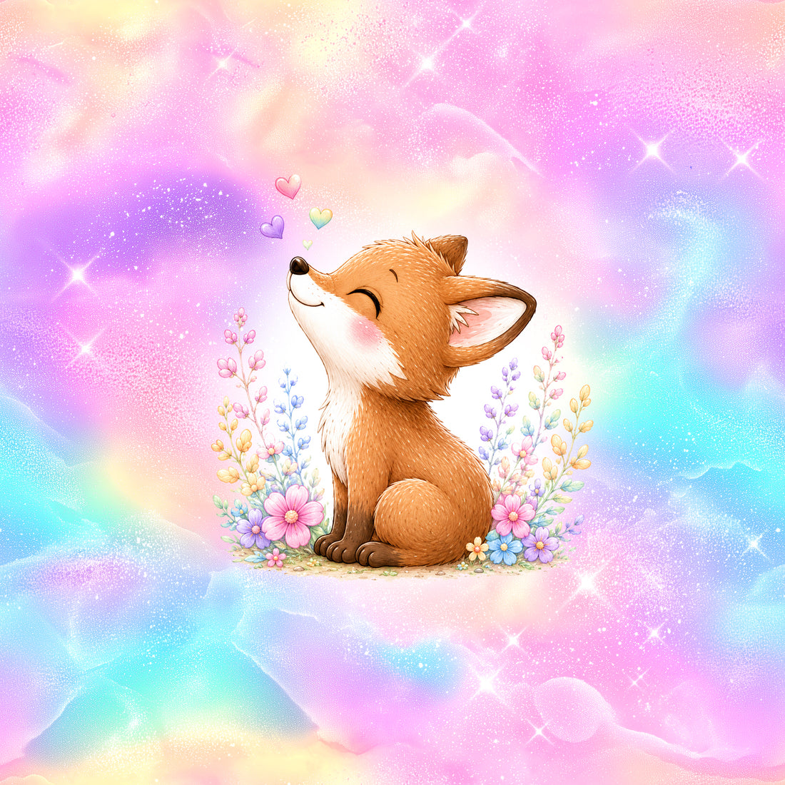 70cm!! Hearts Fox Panel Jersey *Bunter Herbst Serie* - Staghorn Eigenproduktion