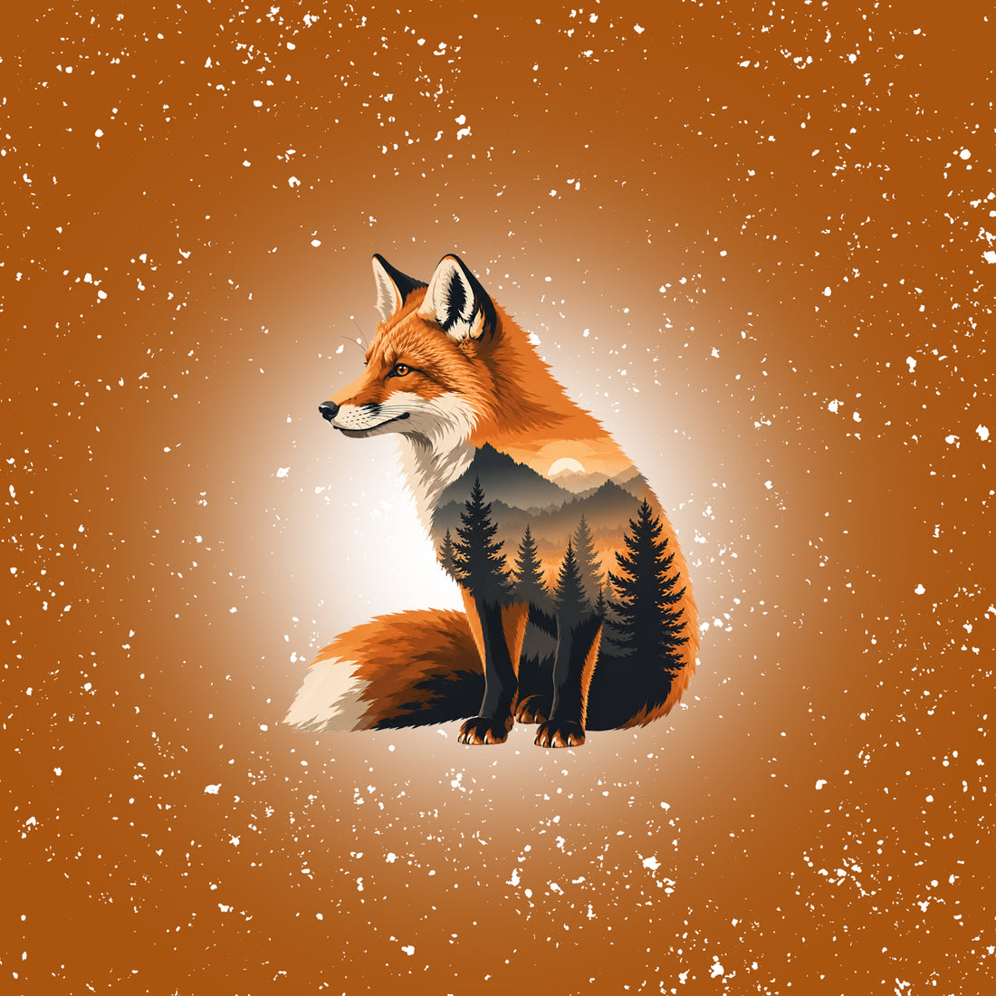VORBESTELLUNG!! 70cm!! Fuchs Herbstgold Panel Sweat *Herbst 2026 Serie* - Staghorn Eigenproduktion
