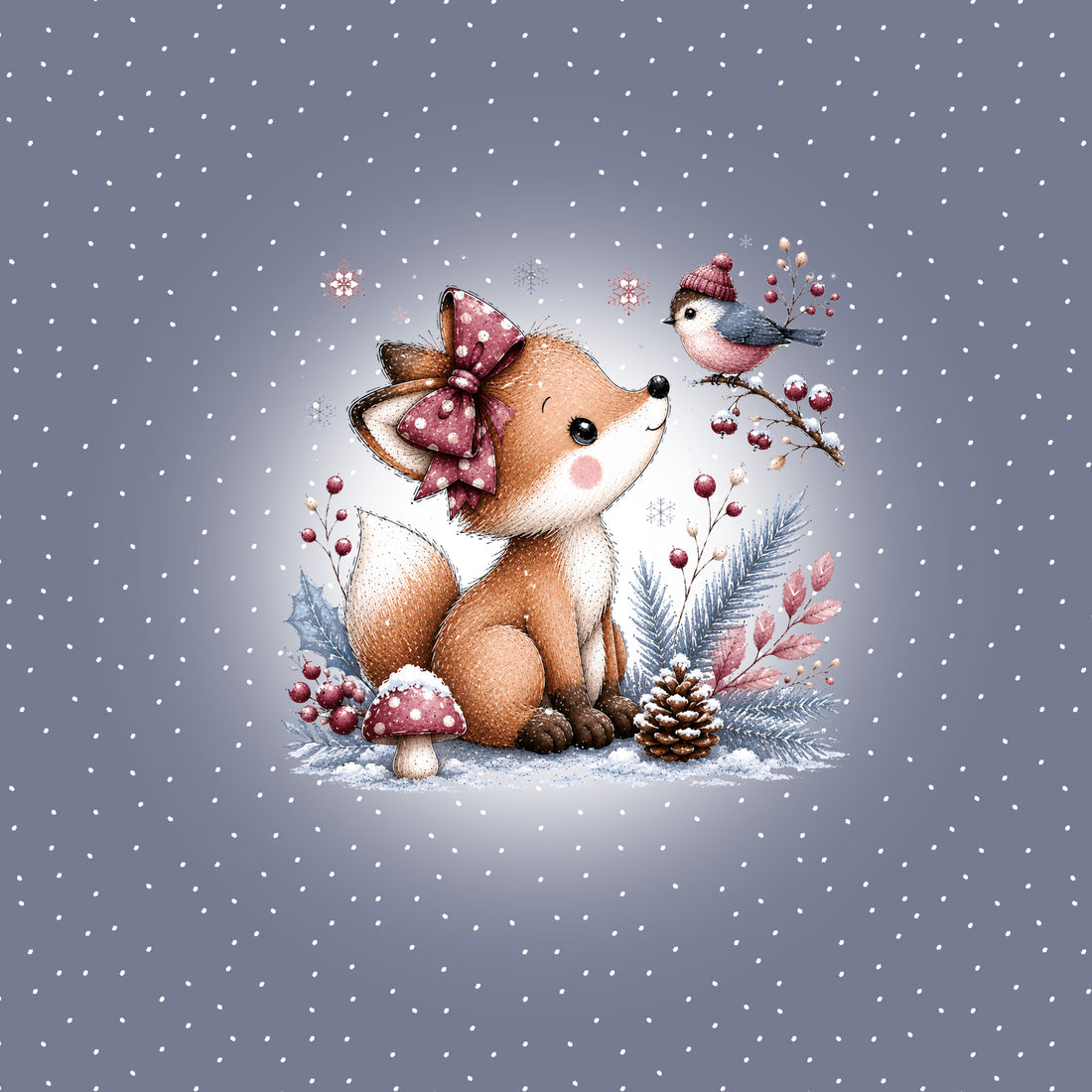 VORBESTELLUNG!! 70cm!! Winter Fox Panel Bio Sweat *Winter 2026 Serie* - Staghorn Eigenproduktion