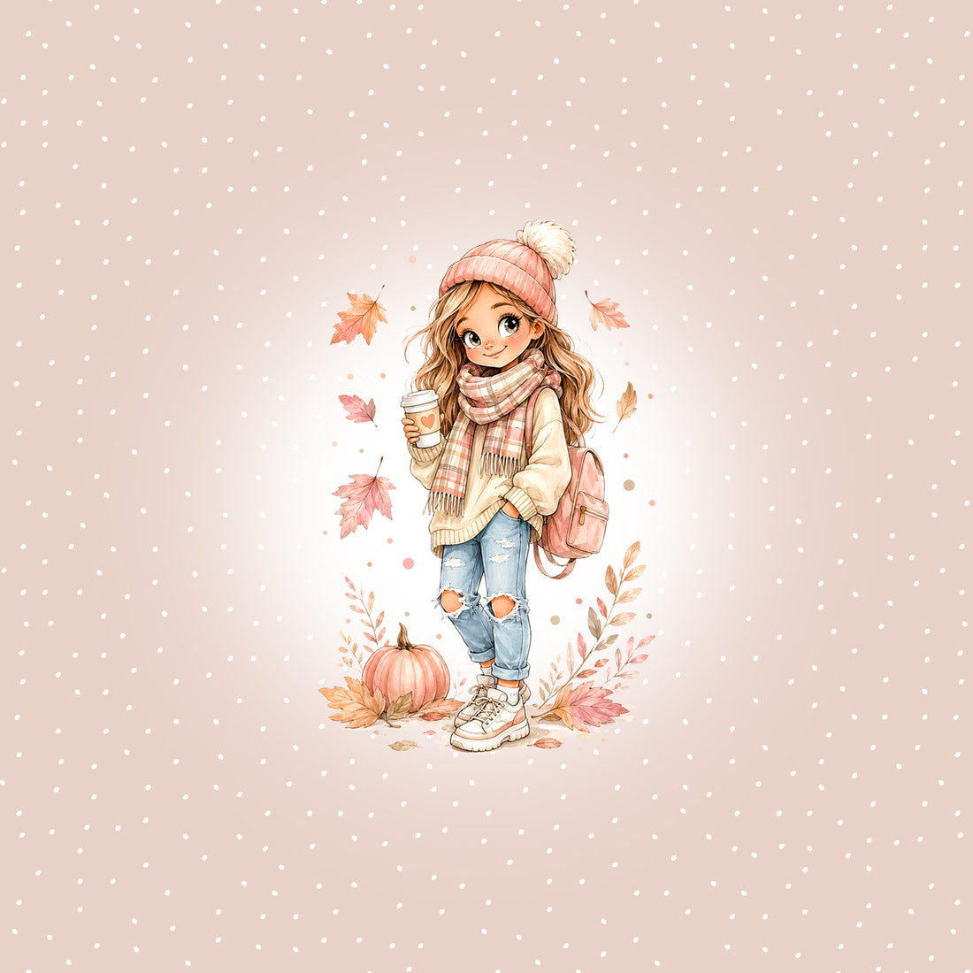 70cm!! Herbst Girl Panel Sweat *Cutie Herbst 2026 Serie* - Staghorn Eigenproduktion