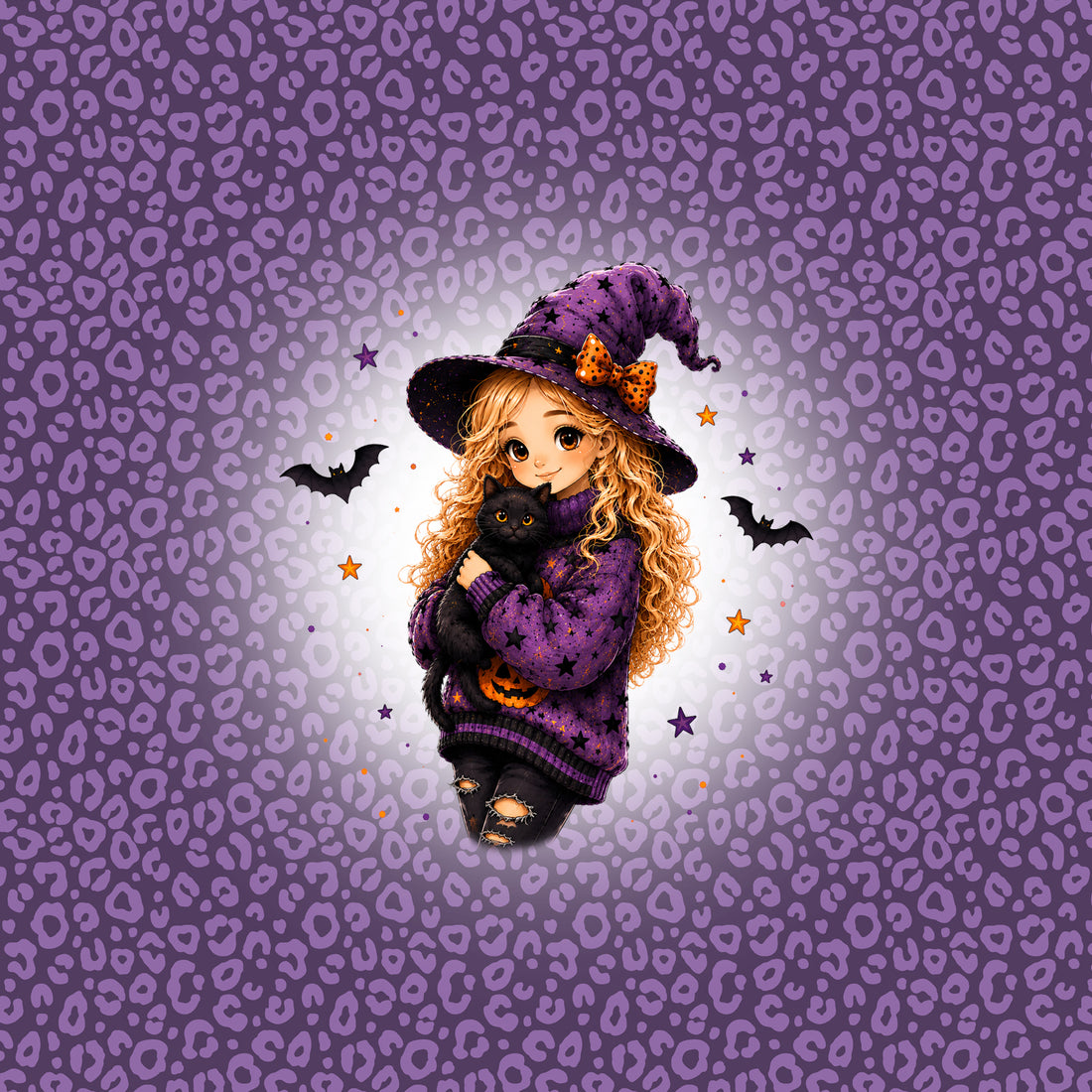 VORBESTELLUNG!! 70cm!! Blond Halloween Girl Panel Sweat *Design Days* - Staghorn Eigenproduktion