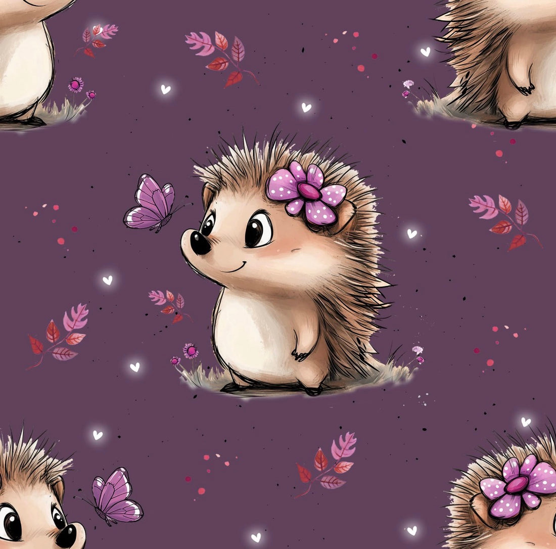 VORBESTELLUNG!! Cutie Igel Purple Allover Jersey *Cutie Herbst 2026 Serie* - Staghorn Eigenproduktion