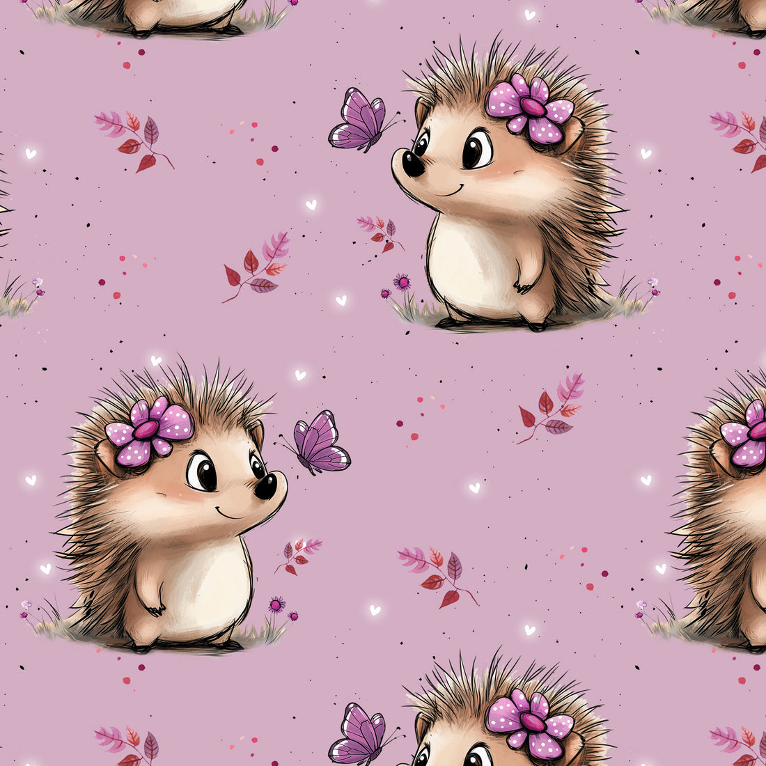VORBESTELLUNG!! Cutie Igel Allover Jersey *Cutie Herbst 2026 Serie* - Staghorn Eigenproduktion