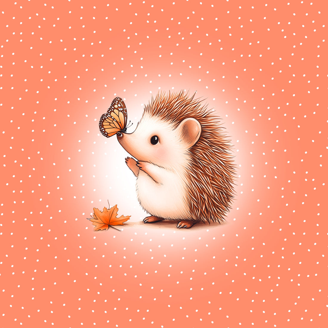 70cm!! Igel Apricot Panel Sweat *Cutie Herbst 2026 Serie* - Staghorn Eigenproduktion