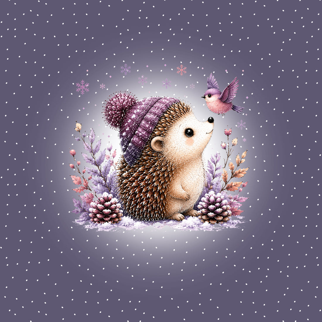 VORBESTELLUNG!! 70cm!! Cutie Igel Panel Bio Sweat *Laternen 2026 Serie* - Staghorn Eigenproduktion