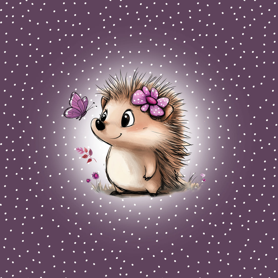 VORBESTELLUNG!! 70cm!! Cutie Igel Purple Panel Jersey *Cutie Herbst 2026 Serie* - Staghorn Eigenproduktion