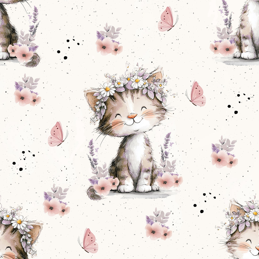 VORBESTELLUNG!! Kitty Cats Allover Bio Jersey *Horse Love 2026 Serie* - Staghorn Eigenproduktion