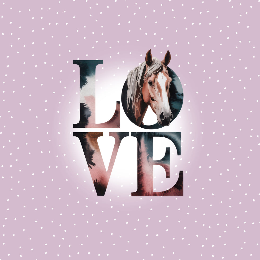 VORBESTELLUNG!! 70cm!! Love Jersey Panel *Horse Love 2026 Serie* - Staghorn Eigenproduktion