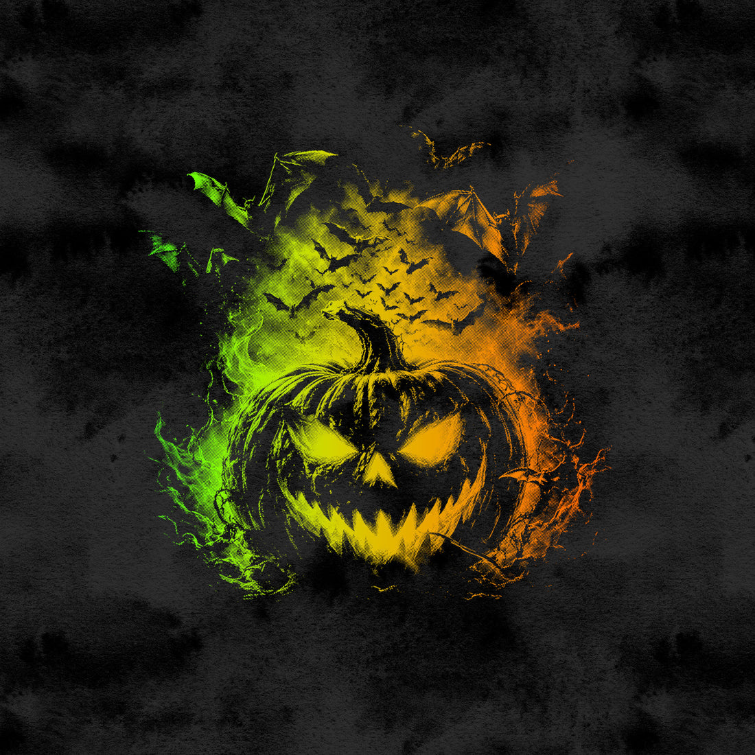 VORBESTELLUNG!! 70cm!! Orange Pumpkin Panel Bio Sweat *Halloween Jungs 2026 Serie* - Staghorn Eigenproduktion