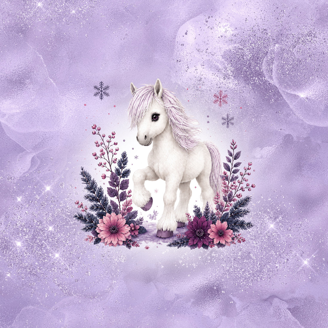 VORBESTELLUNG!! 70cm!! Pony Lavender Panel Bio Sweat *Laternen 2026 Serie* - Staghorn Eigenproduktion