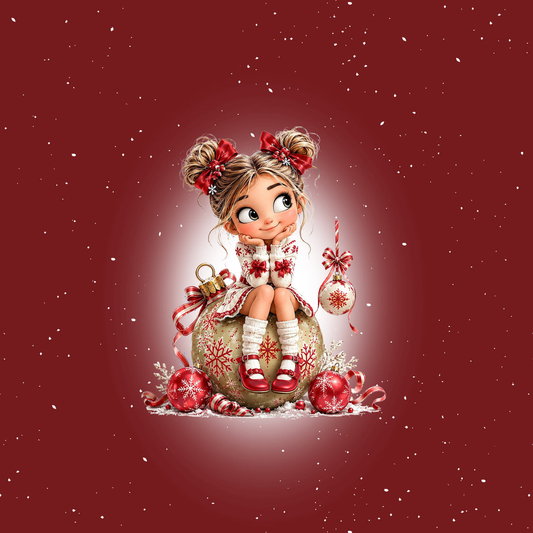 Weihnachtskugel Girlie Panel