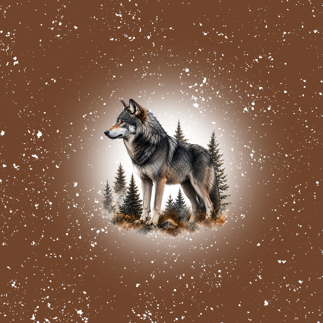 VORBESTELLUNG!! 70cm!! Wolf Braun Panel Sweat *Herbst 2026 Serie* - Staghorn Eigenproduktion