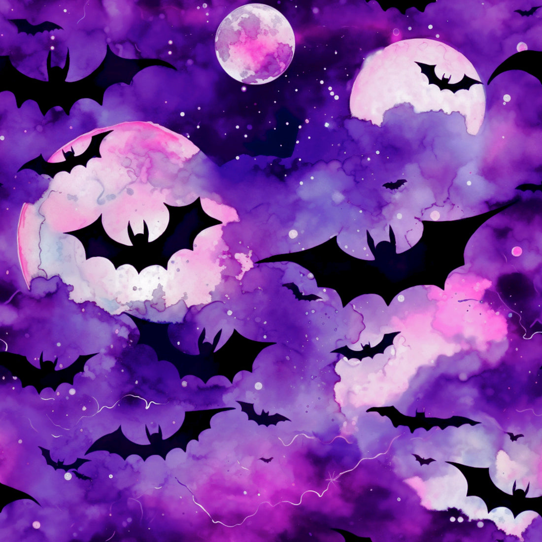 VORBESTELLUNG!! Watercolor Bats Bio Sweat *Halloween 2026 Serie* - Staghorn Eigenproduktion