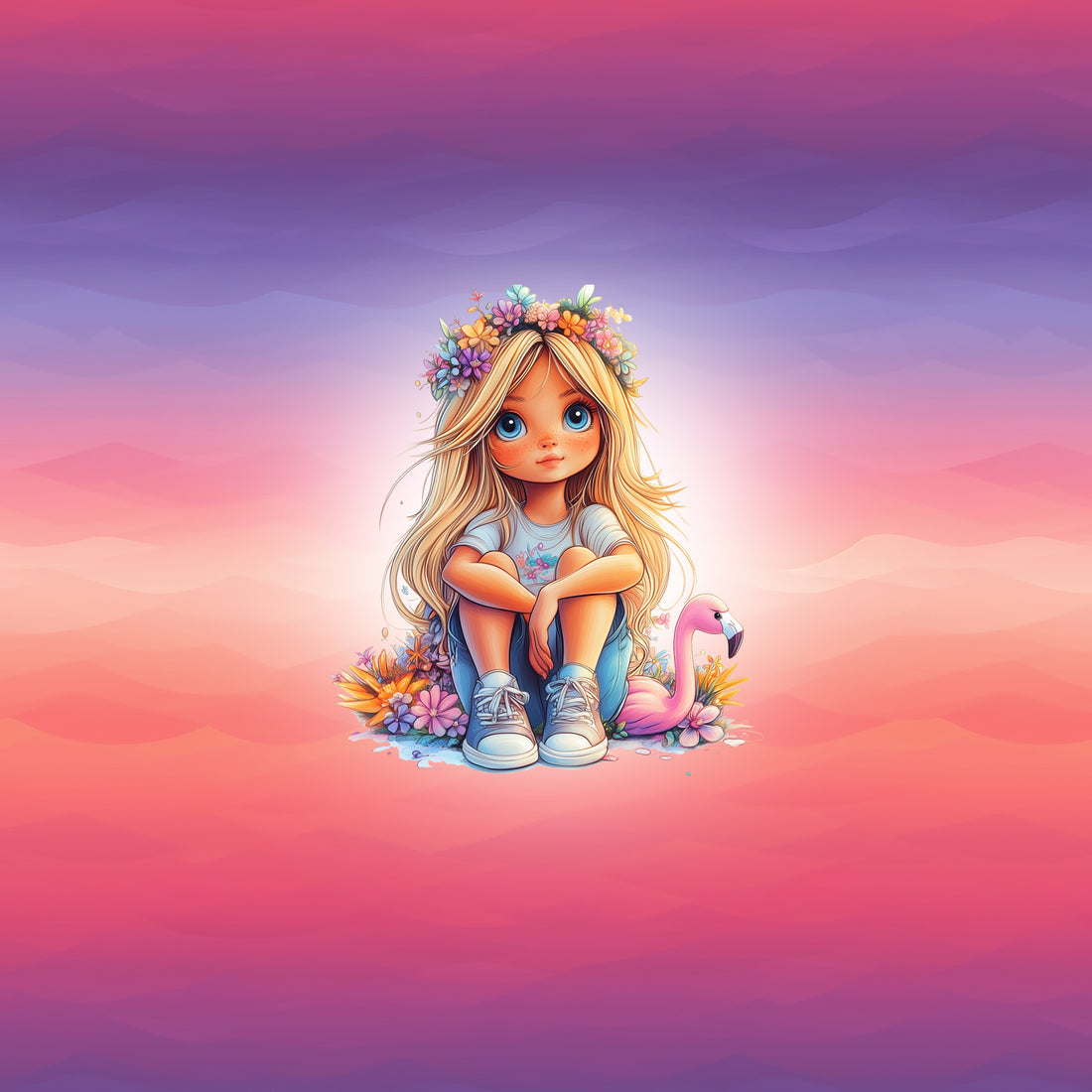 70cm!! Blond Girl Jersey Panel *Tropical Summer Serie* - Staghorn Eigenproduktion