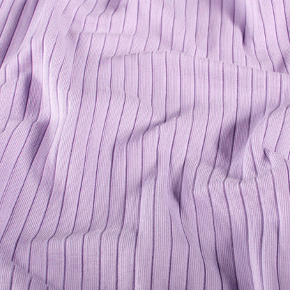 Breit Rib Jersey Flieder - Baumwolljersey - Oeketex
