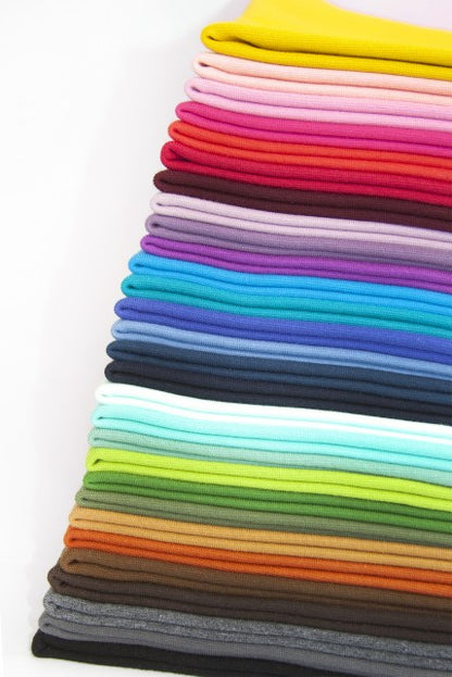 Bündchen Hellblau - Feinstrick Bündchen