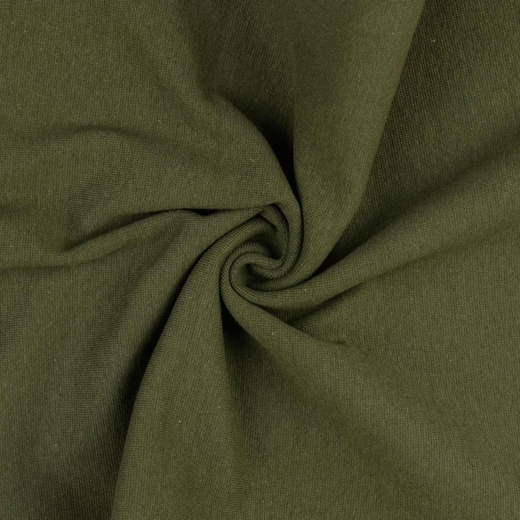 *Brandneu* uni dark olive Feinstrick Bündchen 70cm breit *Top Preis*