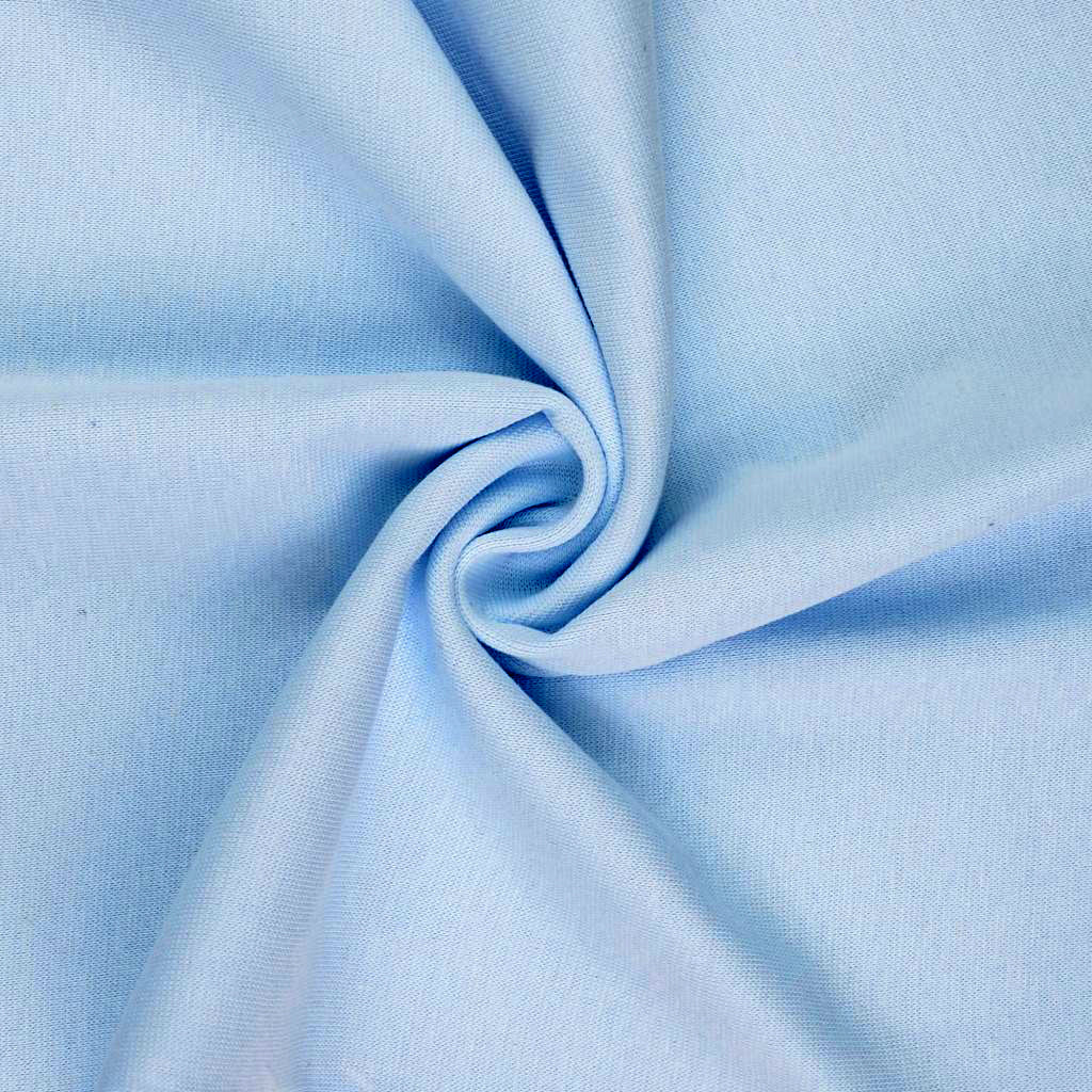 *Brandneu* uni hellblau Feinstrick Bündchen 70cm breit *Top Preis*