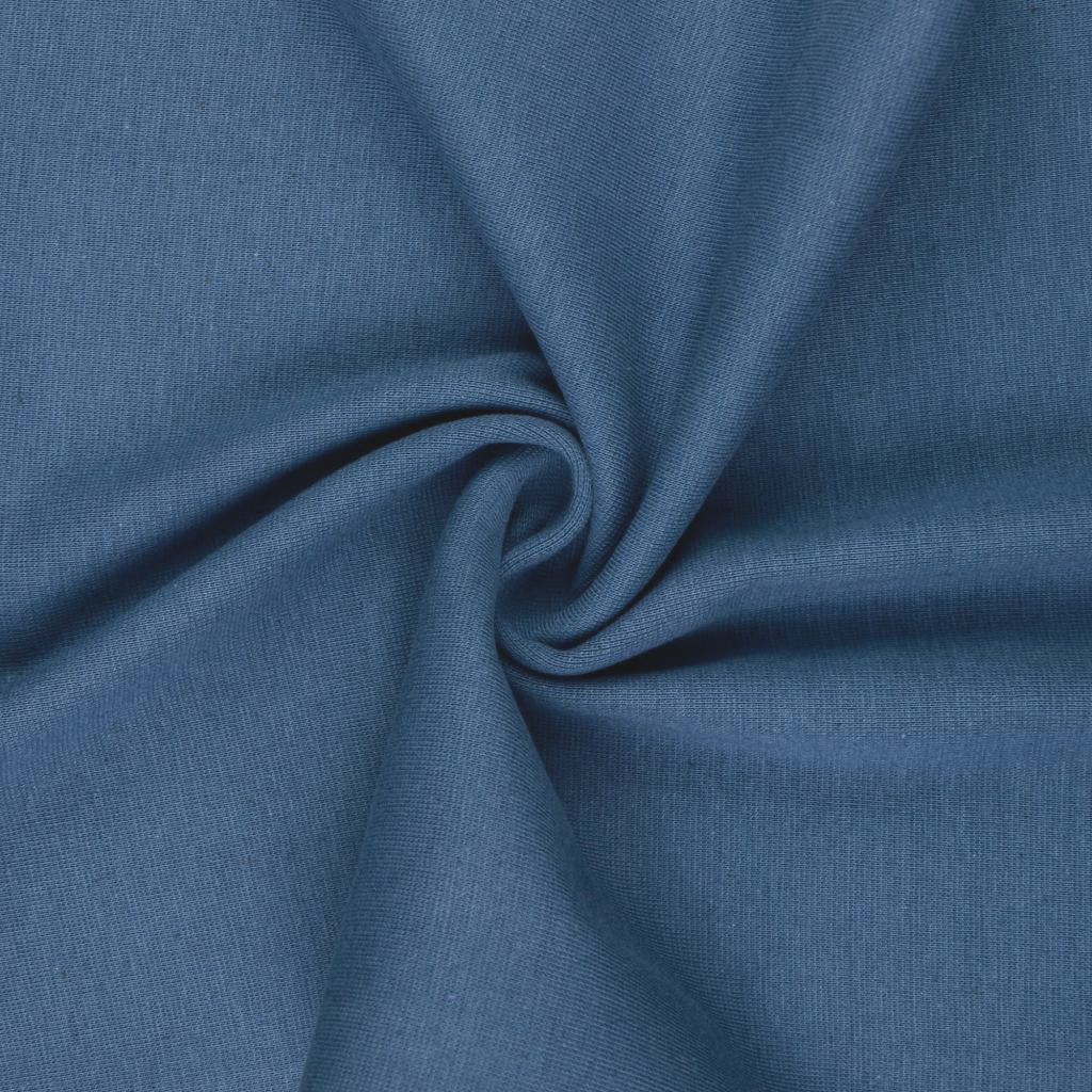 *Brandneu* uni smokey blue Feinstrick Bündchen 70cm breit *Top Preis*