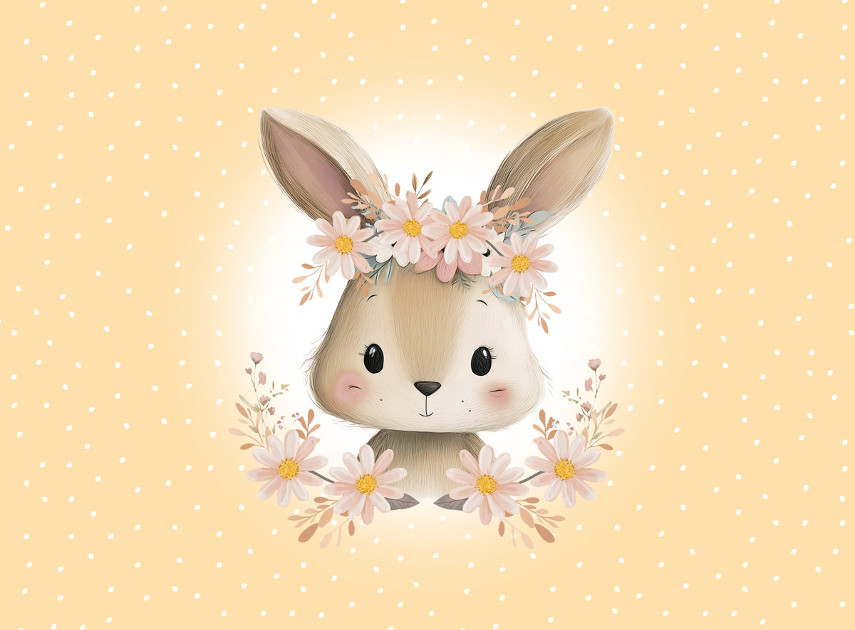 *70cm!!! Bunny Lemon Panel* Bio Jersey Panel *Ostern 2026 Serie* Eigenproduktion