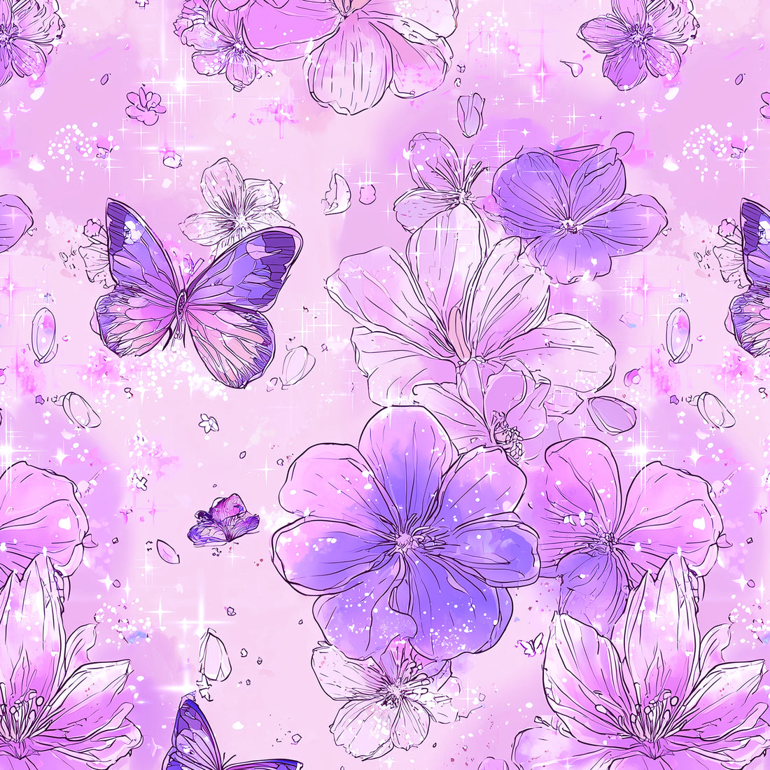 Butterfly Florals Bio Jersey *Ocean 2026 Serie* Staghorn Eigenproduktion