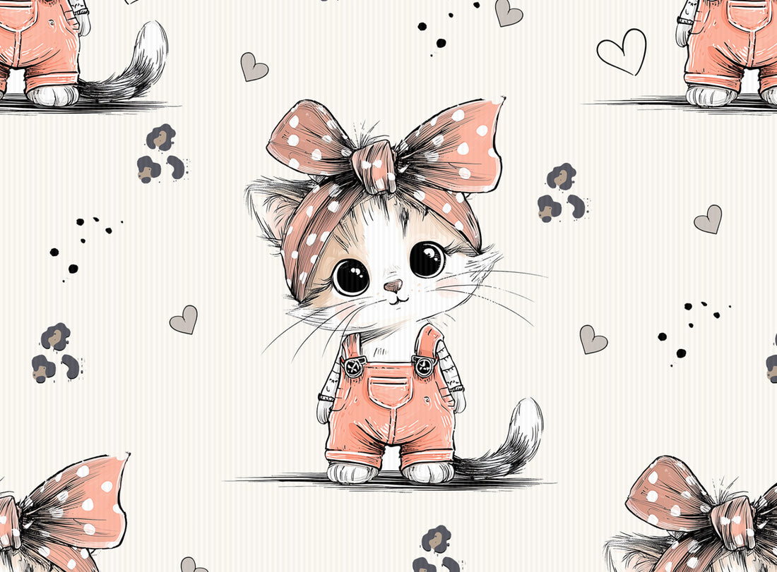 Kitty Cat Latzhose Rib Jersey *Cutie Pies Serie* - Staghorn Eigenproduktion