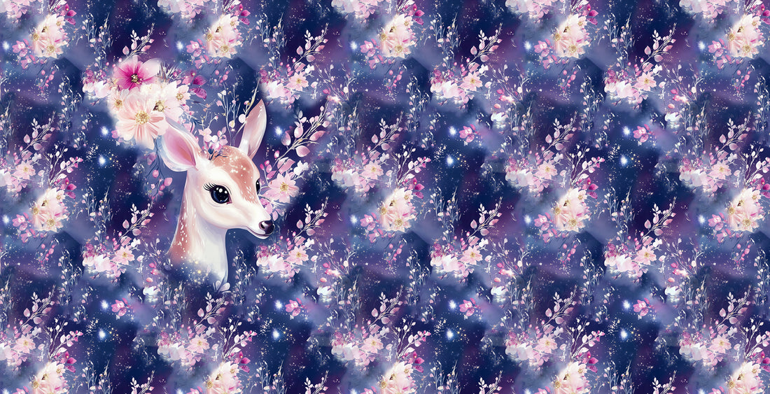 70cm!! *Cutie Deer Panel* Bio Jersey Panel *Beautiful Serie 2026* "Staghorn exklusiv” Eigenproduktion