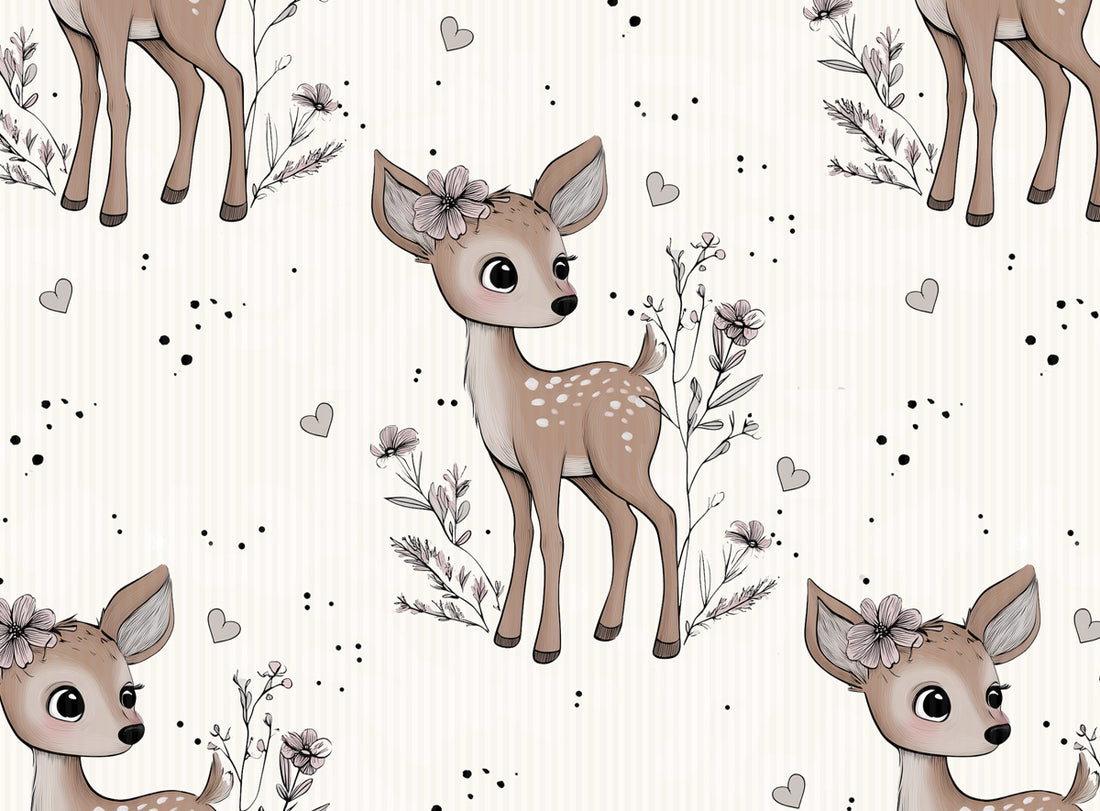*Cutie Deer Rib* Rib Jersey *2026 Cuties Serie* "Staghorn exklusiv” Eigenproduktion