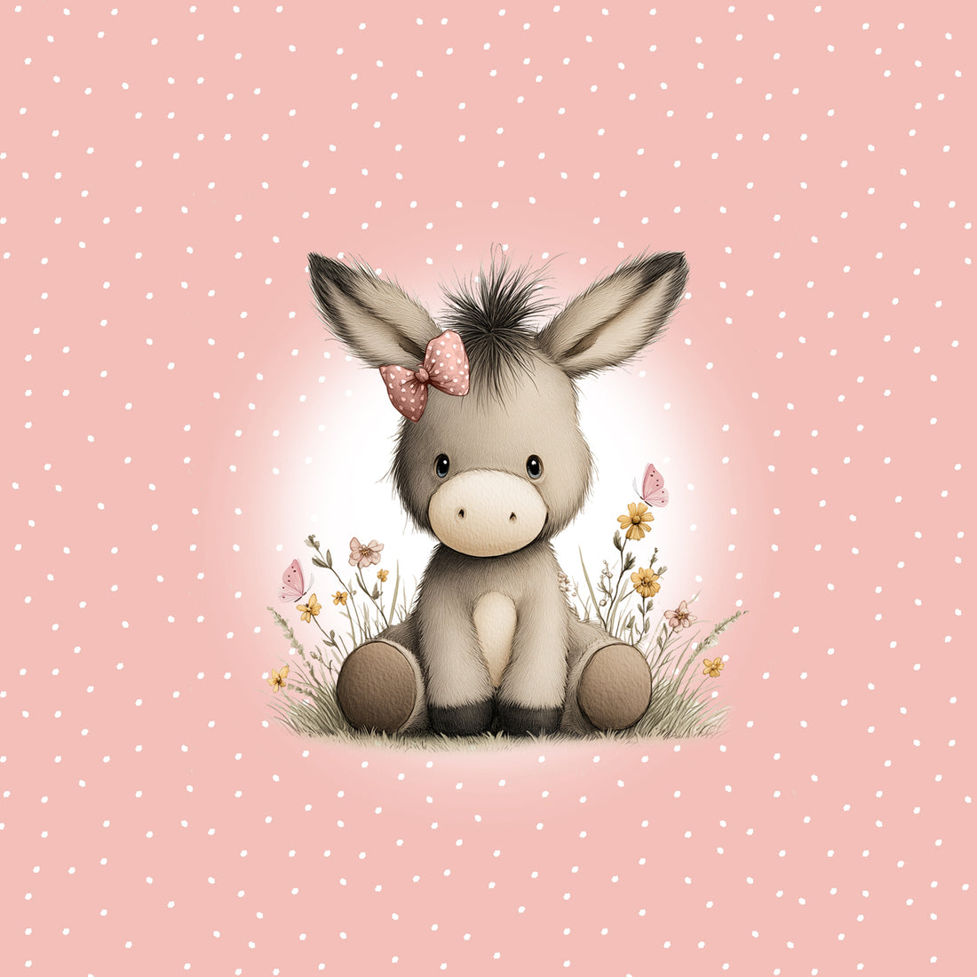 70cm!! Cute Esel Rose Panel Rose Bio Jersey *Spring Fling Serie* Staghorn Eigenproduktion
