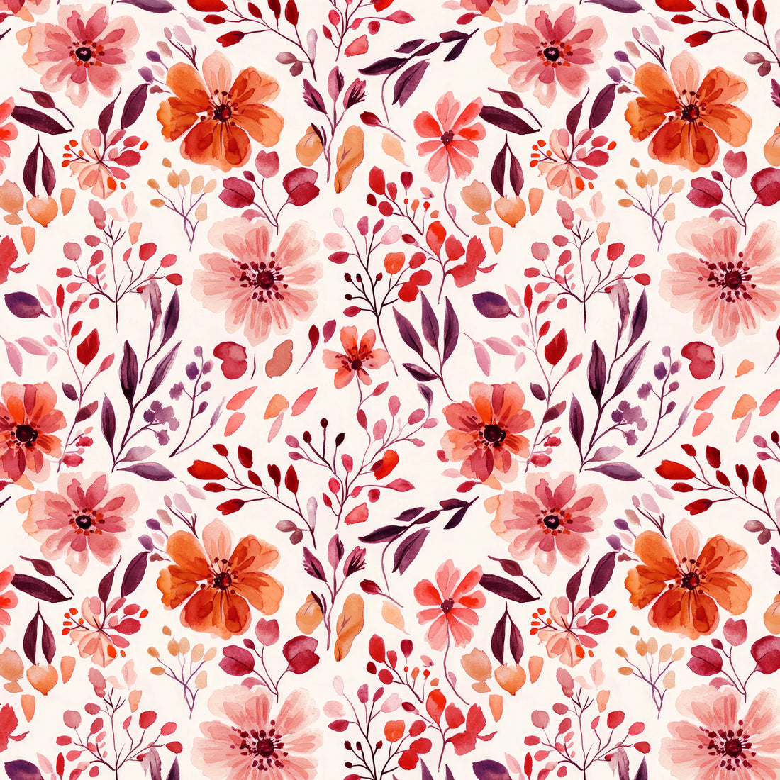 VORBESTELLUNG!! Watercolor Florals Hell Bio Sweat *Design Days* - Staghorn Eigenproduktion