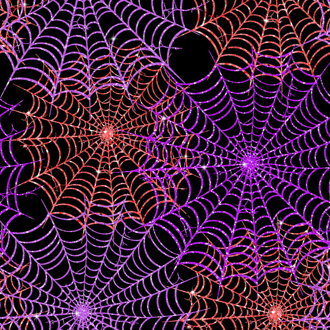 VORBESTELLUNG!! Glitzer Spiderweb Orange Bio Sweat *Halloween 2026 Serie* - Staghorn Eigenproduktion