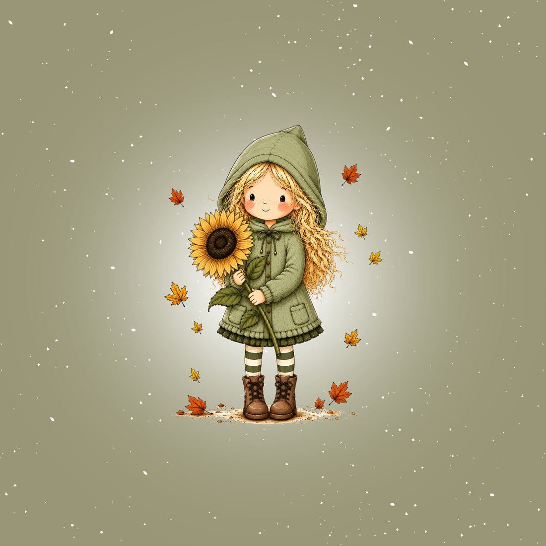 VORBESTELLUNG!! 70cm!! Sunflower Girl Panel Sweat *Design Days* - Staghorn Eigenproduktion