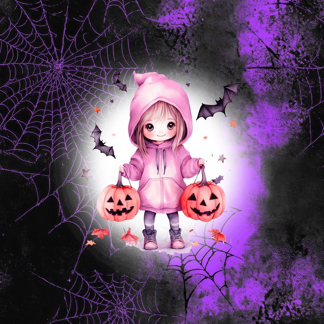 VORBESTELLUNG!! 70cm!! Cutie Halloween Girl Panel Bio Sweat *Halloween 2026 Serie* - Staghorn Eigenproduktion