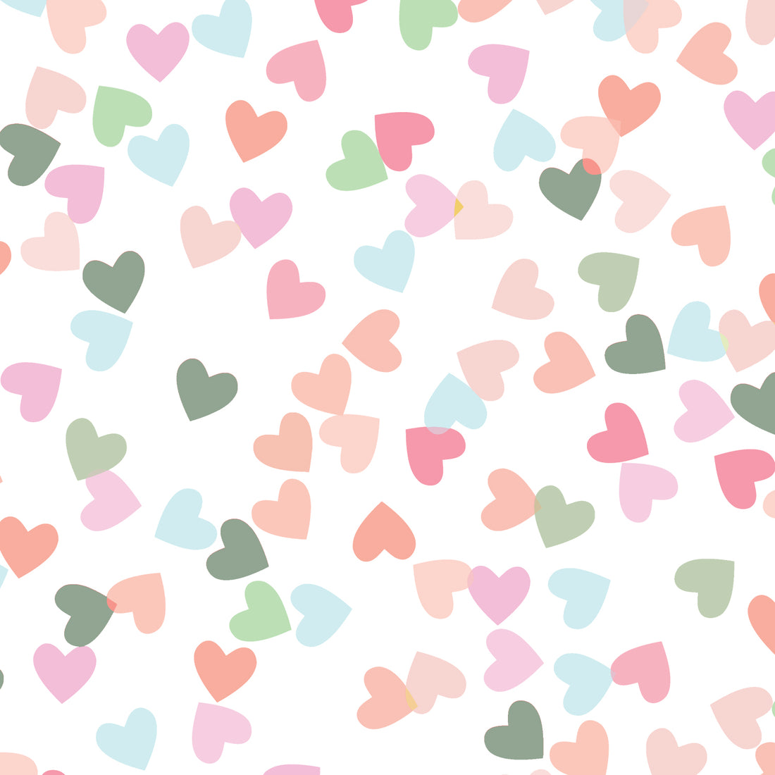 *Konfetti Hearts* Bio Jersey *Spring Fling Serie* Staghorn Eigenproduktion