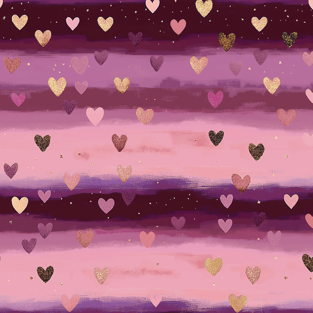 VORBESTELLUNG!! Stripy Hearts Berry Bio Sweat *Winter 2026 Serie* - Staghorn Eigenproduktion