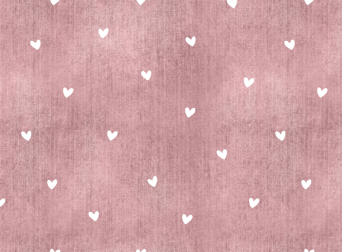 Jeans Optik Hearts Rose Bio Jersey *Cutie Pies Serie* - Staghorn Eigenproduktion