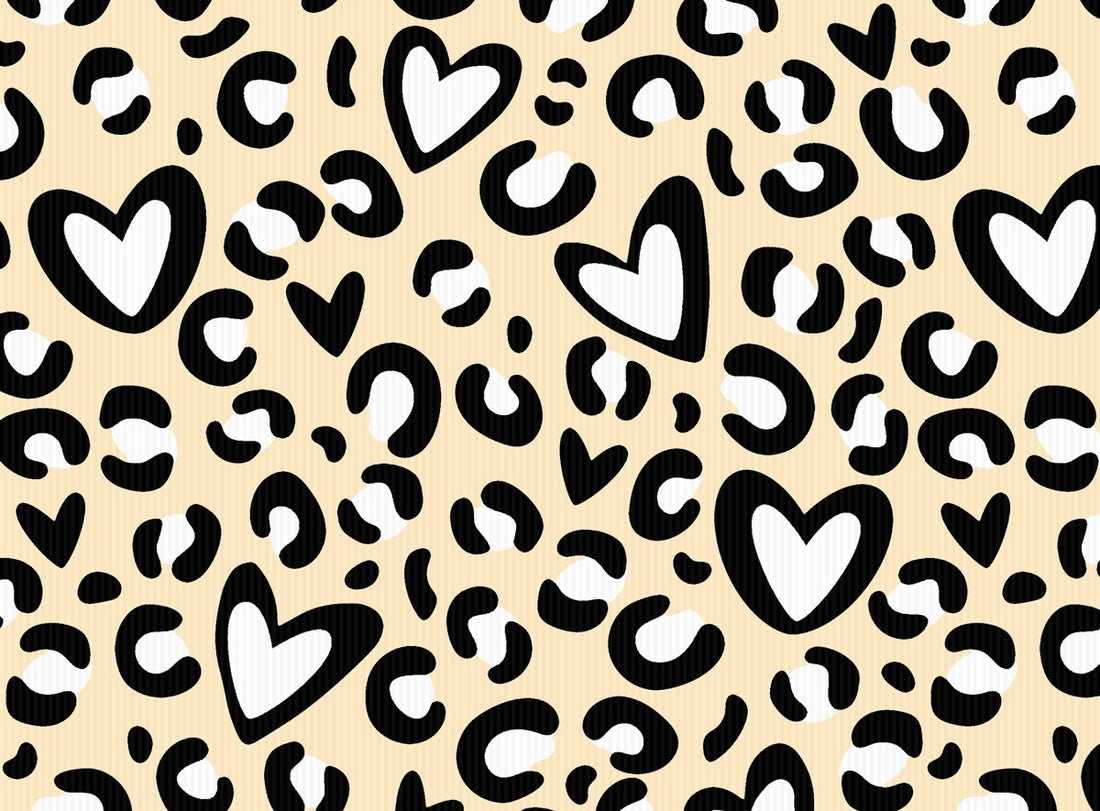 Sonderpreis Leo Hearts Lemon Rib Jersey *Cutie Pies Serie* - Staghorn Eigenproduktion